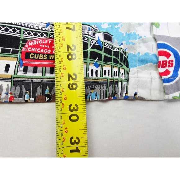 Reyn Spooner Aloha Chicago Cubs Size Medium Short Sleeve Cotton Pocket Shirt - Picture 6 of 8